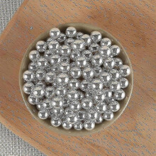 (2mm,Silver)50g 2-14mm Edible Colorful Beads Pearl Sugar Ball Fondant Cake Baking Sprinkles Gold Ball Wedding Cake Decoration Candy Clay-2025-ss