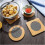3pcs Coaster Insulation Mat Kitchen Bamboo Wooden Table Mat Non-slip Mat Creative Cute Cute Mat (Quantity : 3PCS) 3