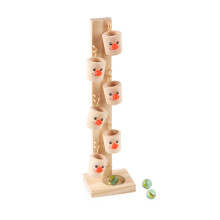 Clown Kugelbahn Spielzeug aus Holz für Kinder