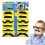 12 Stück Party-Maskerade-Aufkleber-Bart und Schnurrbart Set 1