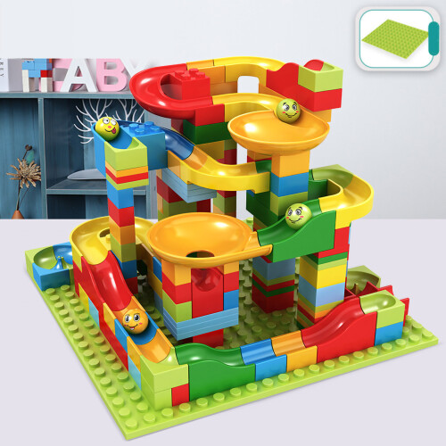 Kids Building Blocks Toy Colorful Educatio... Small Grain Slideway ...