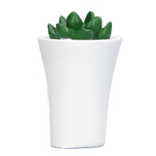 (White) 1:12 Puppenhaus-Bonsai-Mini-Pflanze-Weiß