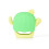 (Green) Green Cactus Baby Teether Chew Toy 1