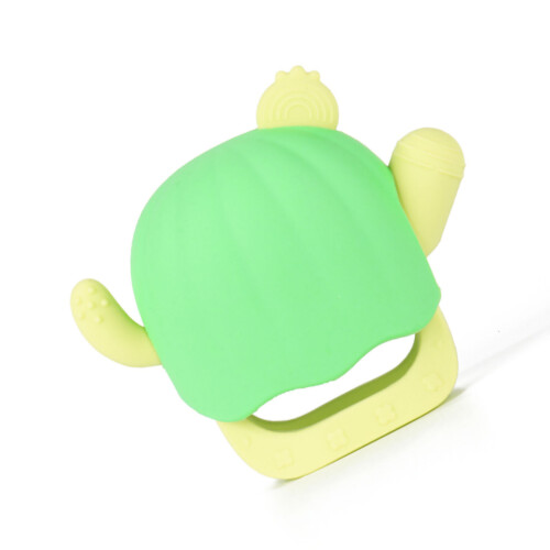 (Green) Green Cactus Baby Teether Chew Toy 2