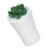 (White) Mini Bonsai Potted Plant Decor Gift Bianco 2