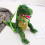 (Green) Dino-Rucksack 3D Plüsch Grün Reise Schule Camping 2