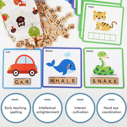 100x Alphabet-Lernspielzeug für Vorschulkinder 2