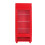 (Red) Vertikalkühlschrank 1:12 Holz DIY Rot 2