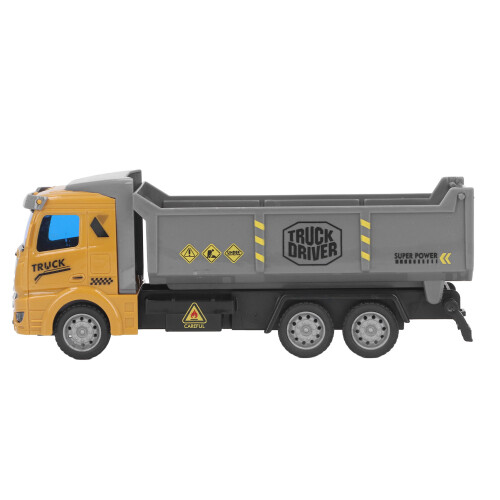 ((Color Box) Flat Head) 1/48 Scale Pull Back Dump Truck ABS Toy 3+ 1