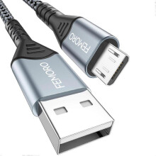 Cable 6ft 480Mbps Data Transfer & 12W Charging, USB A to MicroUSB 2.0 Cord for Old Kindle Android Smartphone Tablet PS4 Raspberry Pi 3 and More