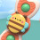 (2 Leaf Bee) 3pcs Baby Suction Puzzle Bath Toys 5