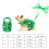 Rabbit Harness and Leash Set Adjustable Cute Holiday-Red S 2