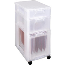 Really Useful Storage Tower 3 Drawers Clear