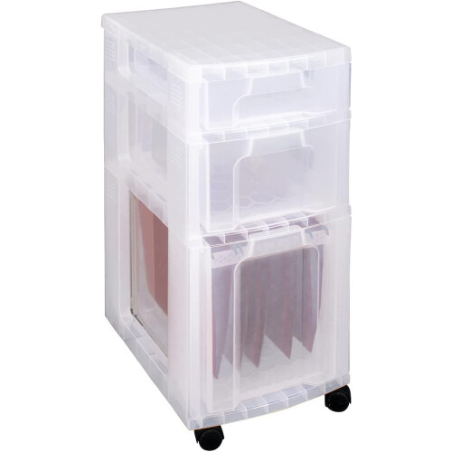 Really Useful Really Useful Storage Tower 3 Drawers Clear