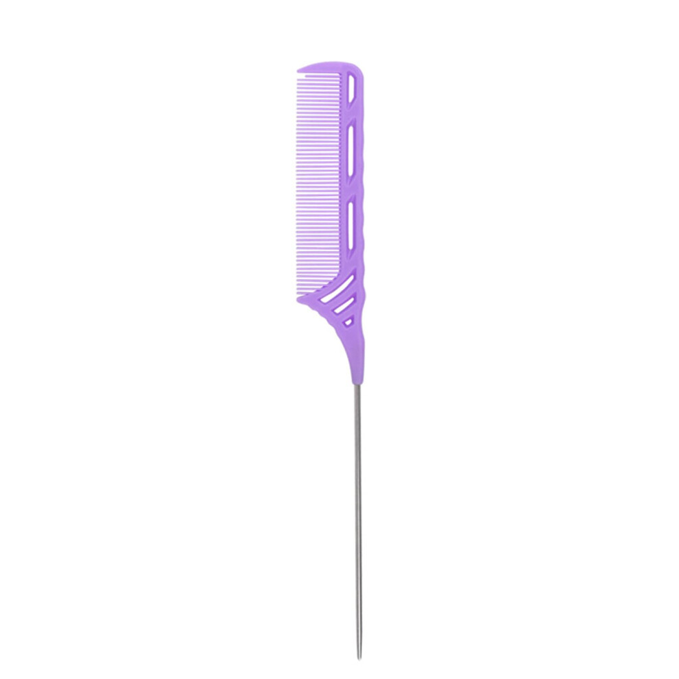 1PC 8.9-Inch Stainless Steel Tail Comb Rattail Pintail Anti-Static and Heat-Resistant Teasing Comb Lightweight