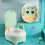 (Green) Water Closet Elevato per Bambini Facile Pulizia Verde 5