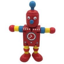 Holz-Nussbaum-Puppen-Roboter mit beweglichen Gelenken