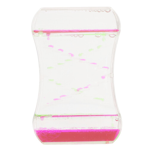 Öl-Stundenglas Pink/Grün Acryl Desktop Stress-Relief Timer