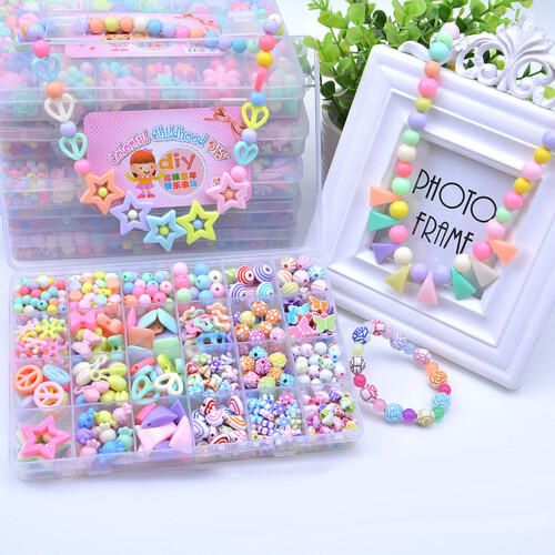 (Type 2) 9-teiliges Schmuckset für Kinder, Perlen zum Selbermachen 1