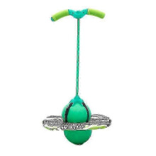 (Green) Explosion-Proof Jumping Ball Toy with Handle, Anti-Burst Balance Board Exercise Bouncing Ball for Kids Sports Training-2025-ss