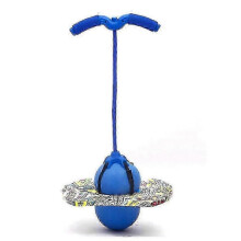 (Blue) Explosion-Proof Jumping Ball Toy with Handle, Anti-Burst Balance Board Exercise Bouncing Ball for Kids Sports Training-2025-ss