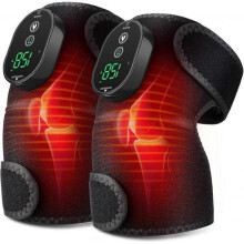 Cordless Knee Heating Pad, Portable Electric Knee Warmers for Women and Men, Heated Knee Wrap Brace for Joint Pain Relief Heartwarming Christmas Gift