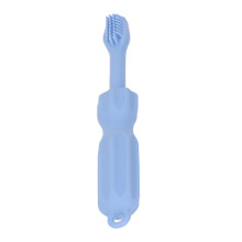 (Blue) 2-in-1 Baby Siliconen Melktand tandborstel Geel