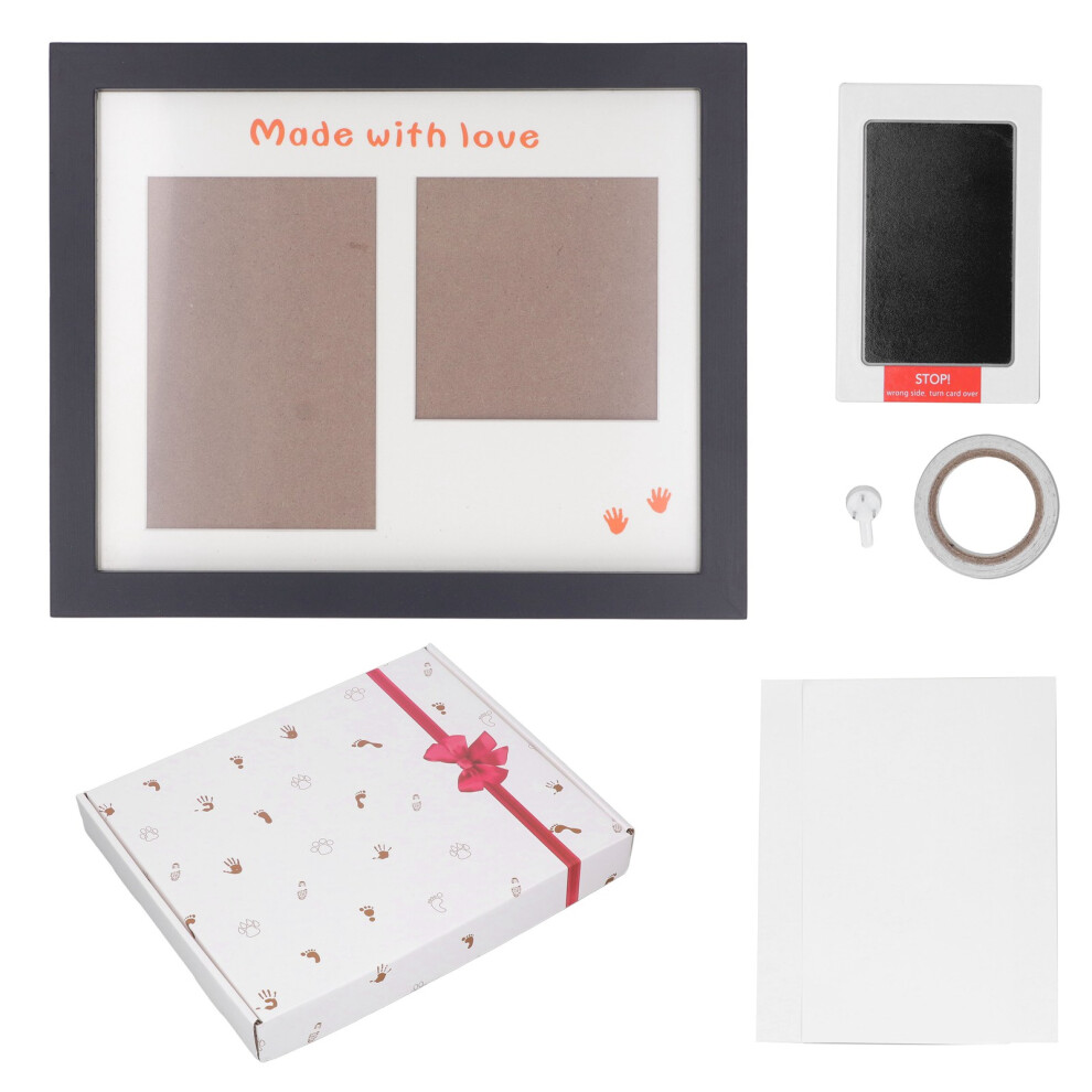 ( Photo Frame) Baby Handprint Footprint Maker Kit Ink Newborn Keepsake Black