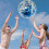 40cm Transparenter Strandball mit Konfetti für Party 1