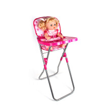 Baby-Puppenzubehör: Leichtes interaktives Spielzeug, Rosa
