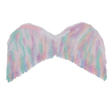 (S) Bunte Engelsflügel mit Federn und Gummibändern, Cosplay