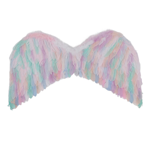 (S) Bunte Engelsflügel mit Federn und Gummibändern, Cosplay