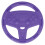 (Purple) Silicone Baby Teether Purple Steering Wheel 1