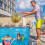 40cm Transparenter Strandball mit Konfetti für Party 3