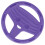 (Purple) Silicone Baby Teether Purple Steering Wheel 5