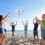 40cm Transparenter Strandball mit Konfetti für Party 4
