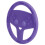 (Purple) Silicone Baby Teether Purple Steering Wheel 2