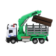 (Green) 1:32 Green Logging Truck Toy with Light & Music