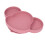 (Pink) Baby-Saugteller Silikon Bärenform Grau 1