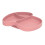 (Pink) Rutschfest geteilter Silikon-Saugteller Rosa 3