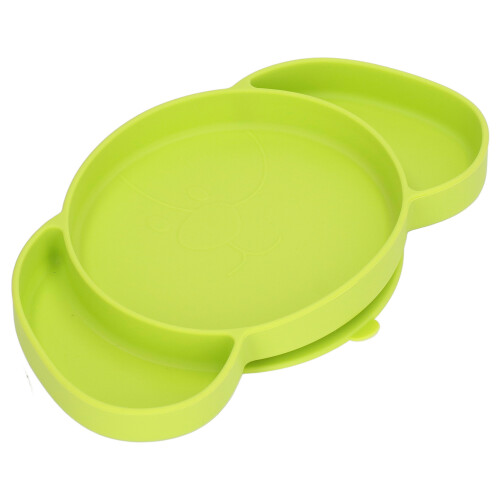 (Green) Kinder-Saugteller Silikon Dunkelblau 1