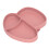 (Pink) Rutschfest geteilter Silikon-Saugteller Rosa 4