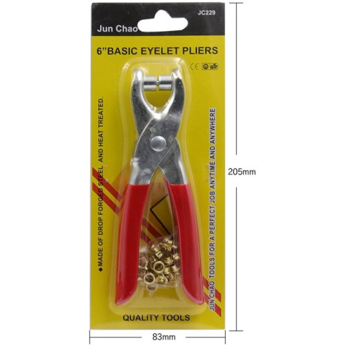 Eyelet Pliers Kit 14 Inch With 100 Rivets For Fabric Craft Projects 2