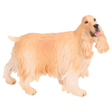 (PL127‑1543 Yellow) Cocker-Spaniel-Plastikfigur Spielzeug Gelb