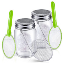Insect Catcher Kit Bug Collecting Jar Handle Net Outdoor Set