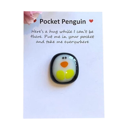 Ornamento Pinguino Glass con Biglietto 2