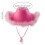 Pink Felt Cowboy Hat with Neck Drawstring for Women 2