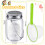 Insect Catcher Kit Bug Collecting Jar Handle Net Outdoor Set 3