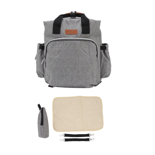 (Gray) Windelrucksack 20L wasserdicht & isoliert, Grau 1