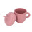 (Wine Red) Pilz-Design Silikon-Trinkbecher, Anti-Spritz 3
